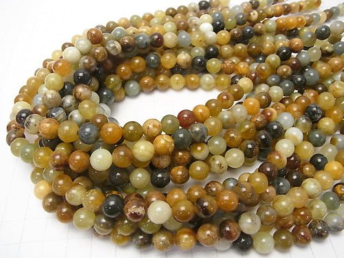 1strand $5.79! Flower Jade Round 8mm 1strand beads (aprx.15inch / 38cm)