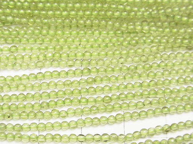 [Video]2pcs $6.79! Peridot AAA- Round 2mm 1strand beads (aprx.15inch/36cm)