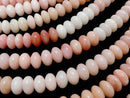 Pink Opal AAA Rondelle 10 x 10 x 6 mm Color gradation half or 1 strand beads (aprx.15 inch / 38 cm)