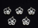 [Video] High Quality Crystal AAA Flower Pendant 15 x 15 x 10 mm 18 KGP 1 pc