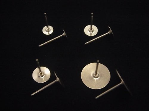 [Video] 14KGF Flat Earstuds Earrings [4mm][5mm][6mm][10mm] 1pair