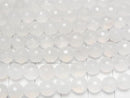 White Chalcedony 128 Faceted Round 6mm 1strand beads (aprx.15inch/38cm)
