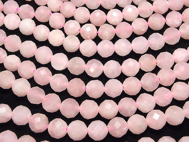 Rose Quartz 64 Faceted Round 12mm [2mm hole] half or 1strand beads (aprx.15inch / 36cm)