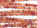 Carnelian ,Sardonyx  Round 3mm 1strand beads (aprx.14inch/35cm)