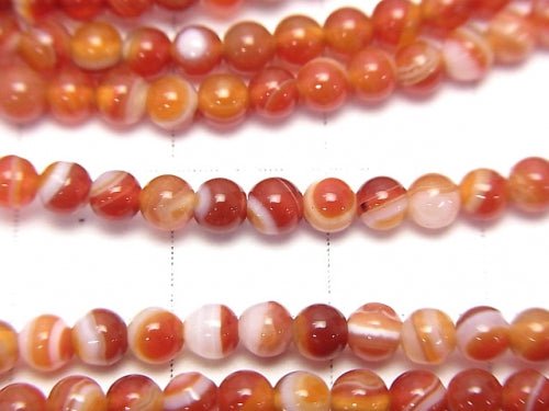 1strand $4.79! Carnelian ,Sardonyx  Round 3mm 1strand beads (aprx.15inch/37cm)