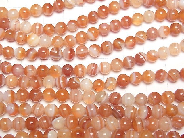 [Video]Carnelian,Sardonyx Round 6mm 1strand beads (aprx.15inch/37cm)