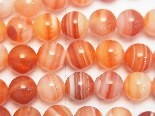 [Video] Carnelian ,Sardonyx  Round 8mm 1strand beads (aprx.15inch/37cm)