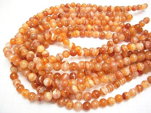 [Video] Carnelian ,Sardonyx  Round 8mm 1strand beads (aprx.15inch/37cm)