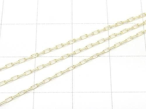 14KGF Long Cable Chain 2.0x1.0mm 10cm