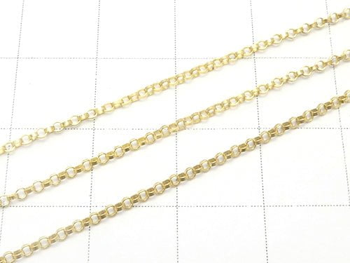 14KGF Rolo Chain 1.3mm width 10cm