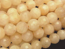 Faceted Round, Jade Gemstone Beads