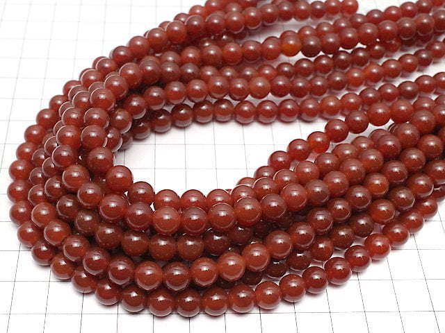 Red Agate AAA Round 8mm [2mm hole] 1strand beads (aprx.15inch / 35cm)