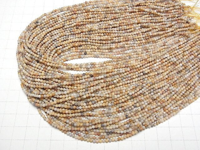 [Video] Crazy lace agate Round 2mm 1strand beads (aprx.15inch/38cm)