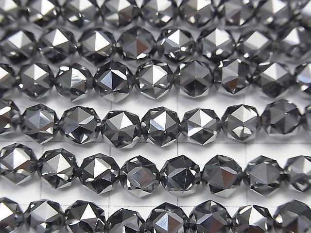 High Quality! Terahertz Star Faceted Round 6mm 1strand beads (aprx.15inch/37cm)