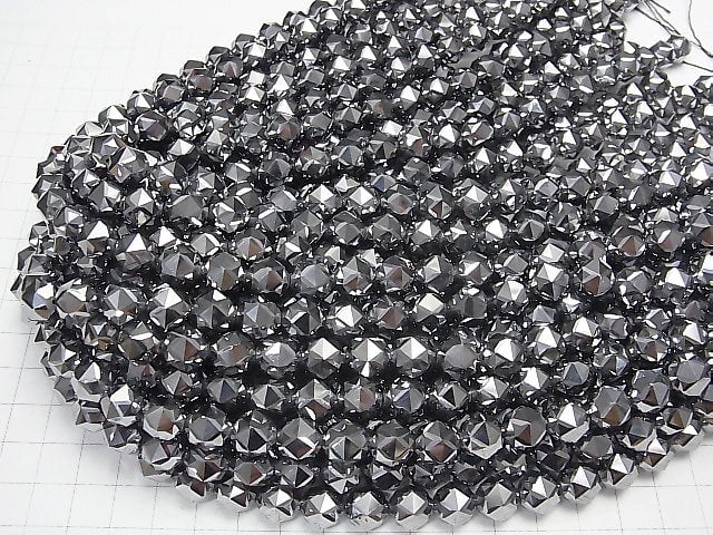 High Quality! Terahertz Star Faceted Round 10mm half or 1strand beads (aprx.15inch/37cm)
