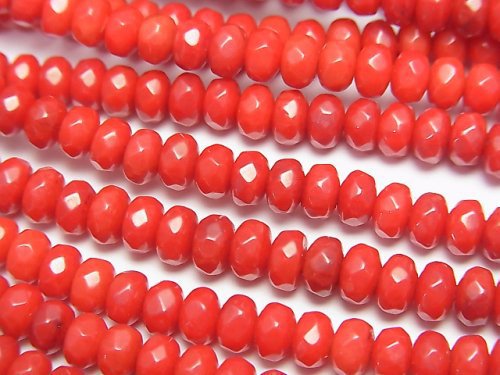 Coral, Roundel Gemstone Beads