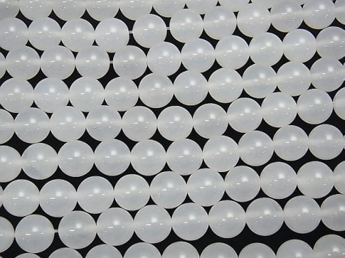 1strand $6.79! White Chalcedony AAA Round 10mm 1strand beads (aprx.15inch / 38cm)