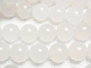 White Chalcedony AAA Round 12mm half or 1strand beads (aprx.15inch/36cm)