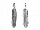 Silver925 Feather Pendant 50x10x2.5mm 1pc