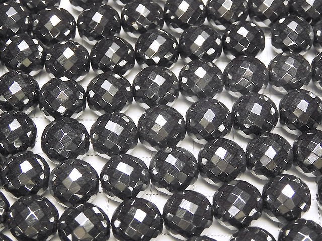 Magnetic!  Hematite  64Faceted Round 12mm half or 1strand beads (aprx.15inch/38cm)