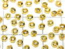 Karen Silver Rondelle 3x3x2.5mm 18KGP 10pcs