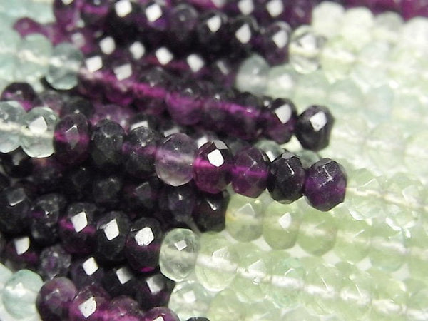 Fluorite, Roundel Gemstone Beads