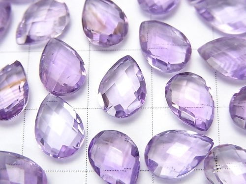 High Quality Amethyst AAA Undrilled Faceted Pear Shape 11x7x4mm 4pcs $5.79!