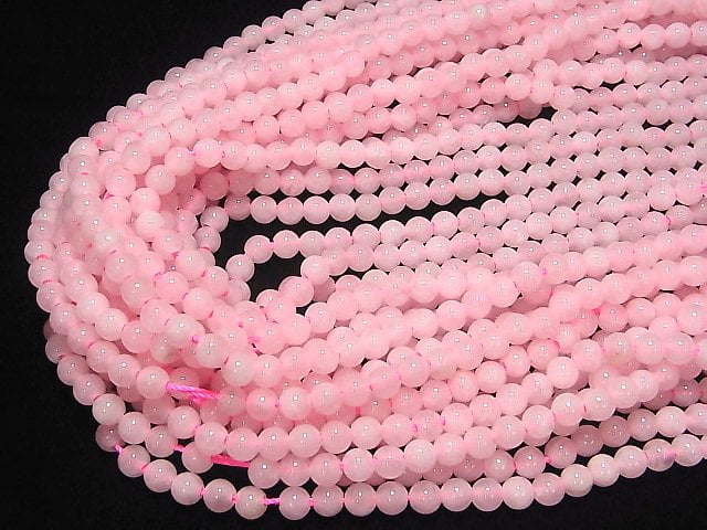 1strand $6.79! Rose Quartz Round 6mm [2mm hole] 1strand beads (aprx.14inch / 35cm)