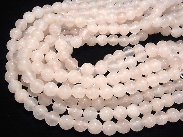 [Video] Rose Quartz Round 10mm [2mm hole] 1strand beads (aprx.14inch/34cm)