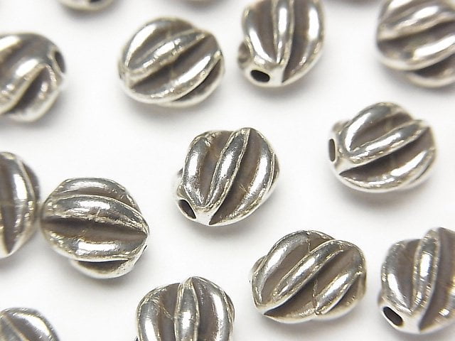 Karen Silver Design Beads 9x8x8mm 1pc