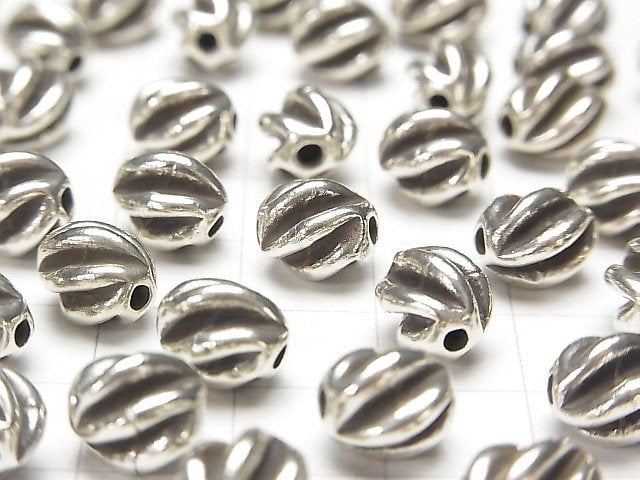 Karen Silver Design Beads 9x8x8mm 1pc