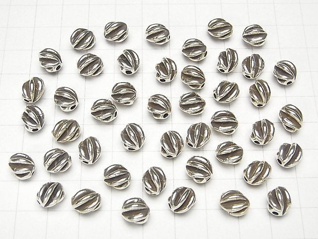 Karen Silver Design Beads 9x8x8mm 1pc