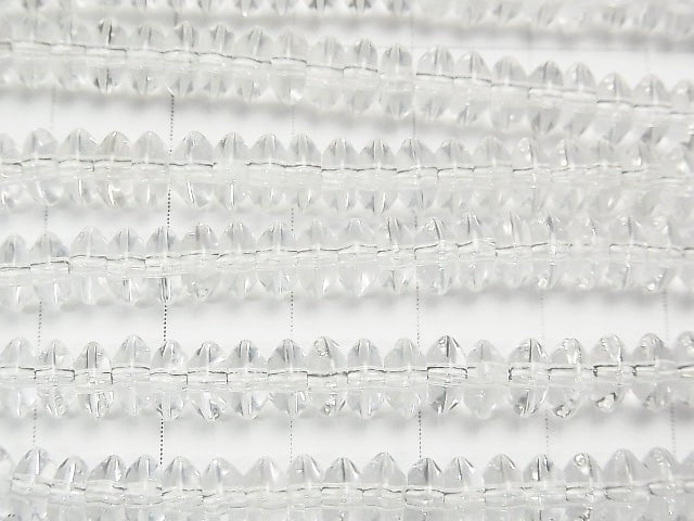 Milky Quartz AAA Roundel 6x6x3mm half or 1strand beads (aprx.15inch/38cm)