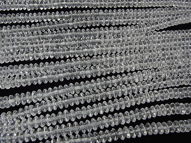 Milky Quartz AAA Roundel 6x6x3mm half or 1strand beads (aprx.15inch/38cm)