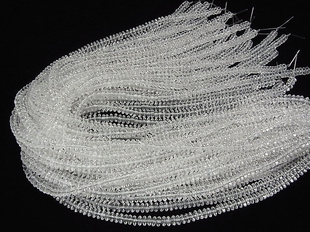 Milky Quartz AAA Roundel 6x6x3mm half or 1strand beads (aprx.15inch/38cm)