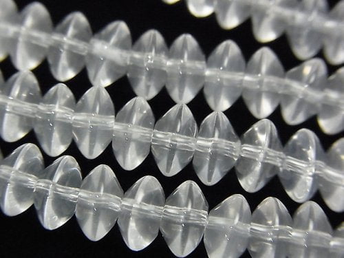 Milky Quartz, Roundel Gemstone Beads