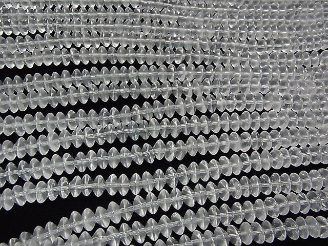 Milky Quartz AAA Rondelle 8x8x4mm half or 1strand beads (aprx.15inch/38cm)