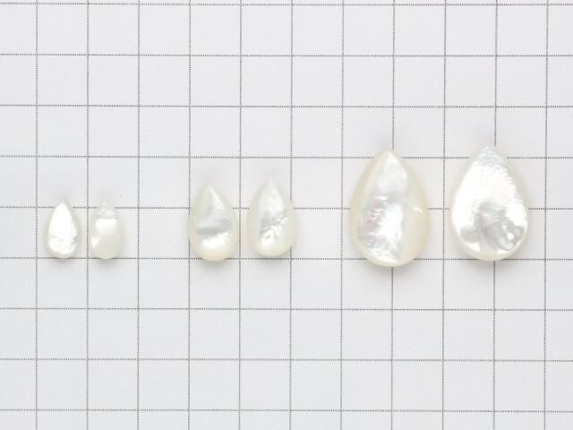 High-quality white shell AAA pear shape (smooth) [12x7][16x10][24x16]