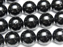 BlackTourmaline AAA- Round 12mm half or 1strand beads (aprx.15inch/37cm)
