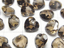 [Video]High Quality Smoky Quartz AAA Heart cut 8x8mm 1/4strands -Bracelet