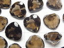 [Video]High Quality Smoky Quartz AAA Heart cut 12x12mm 1/4strands -Bracelet