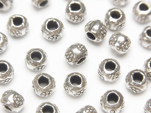 Karen Hill Tribe, Roundel, Silver Metal Beads & Findings