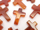 Carnelian, Cross Gemstone Beads