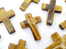 Cross, Tiger's Eye Gemstone Beads