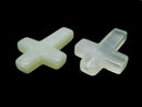1pc $2.39! New Jade Cross 25x18 (Half Drilled Hole) 1pc