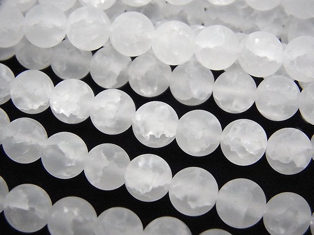 Cracked Crystal Gemstone Beads