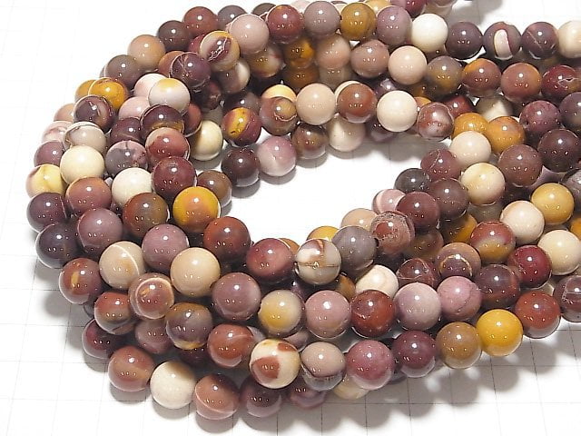 1strand $9.79! Mookaite Round 10 mm [2 mm hole] 1 strand beads (aprx.14 inch / 35 cm)