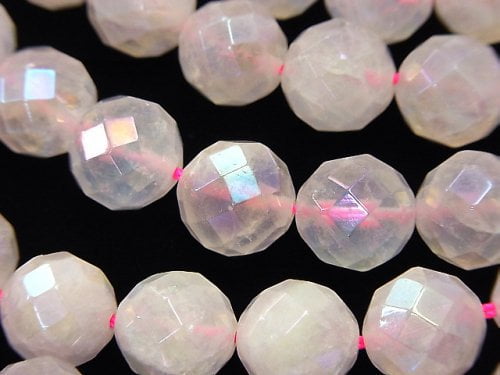 Faceted Round, Flash Crystal, Rose Gemstone Beads