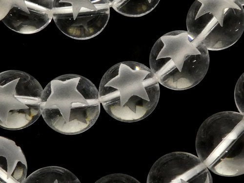 Accessories, Bracelet, Carving, Crystal Quartz, Star Gemstone Beads