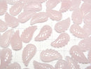Rose Quartz AA+ Angel Wing  18x10mm 3pcs